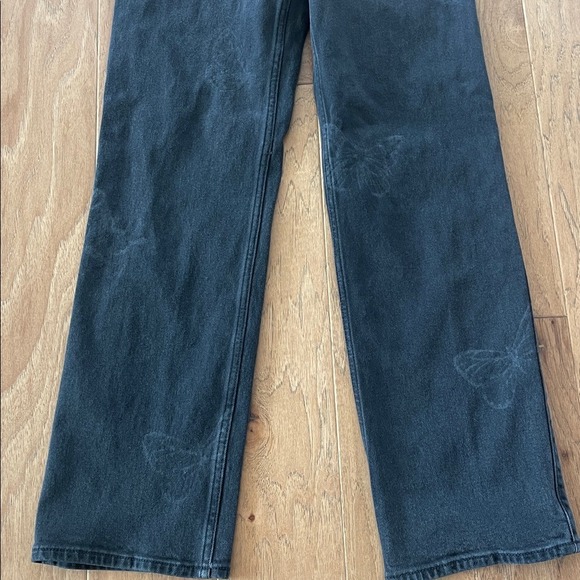 Hollister Butterfly Black Ultra High-Rise Dad Jeans Vintage Stretch 23R 000R - Picture 3 of 8
